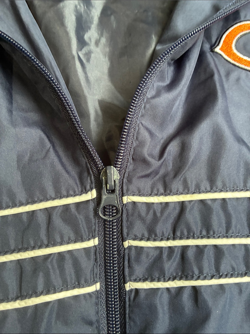 Navy NFL Chicago Bears Apparel Rain Jacket - Picture 5 of 5